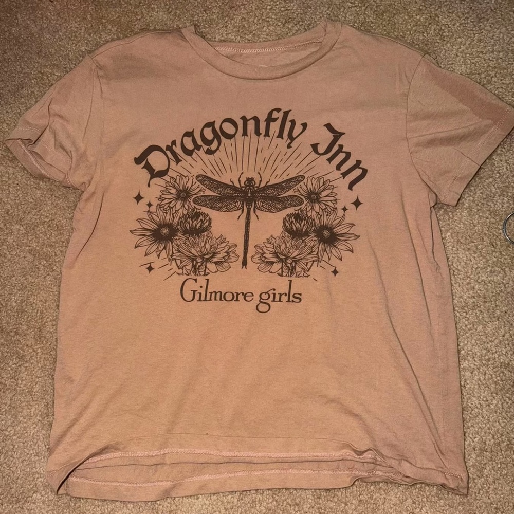 Dragonfly Inn Gilmore Girls Graphic Tee - Dusty Rose